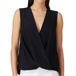 Rag & Bone Victor Sleeveless Black Blouse XS